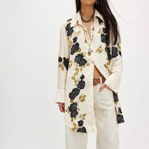 Free People Off the Vine Button Down